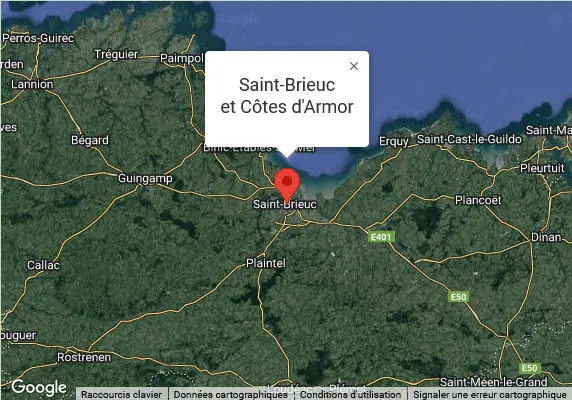 Carte de Saint-Brieuc